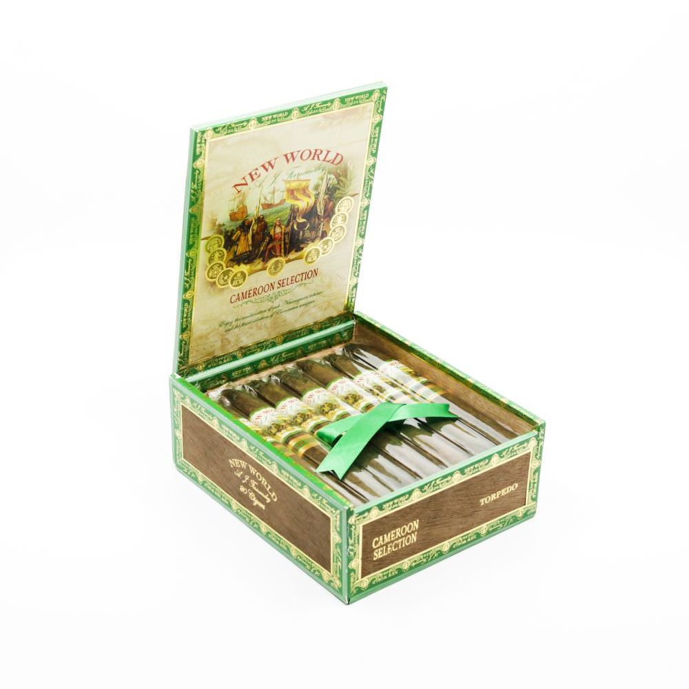 AJ Fernandez New World Cameroon Torpedo Cigar Box