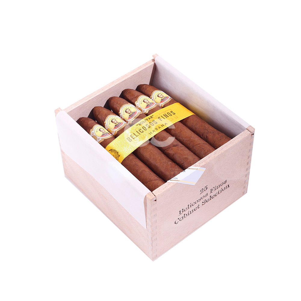 Bolivar Belicosos Finos Cigar Slide Lid Cabinet Box (SLB)