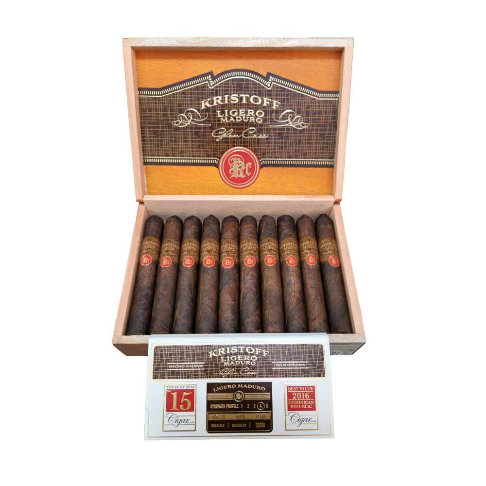 Kristoff Ligero Maduro Robusto Box of 10 Cigars