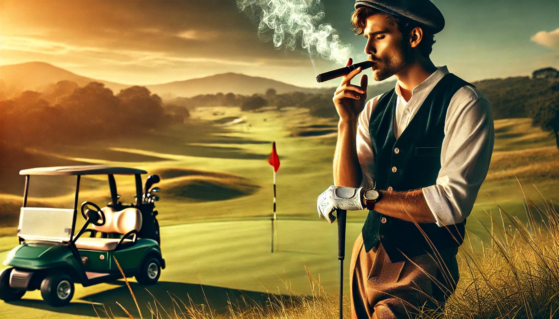 can you smoke cigars on a golf course