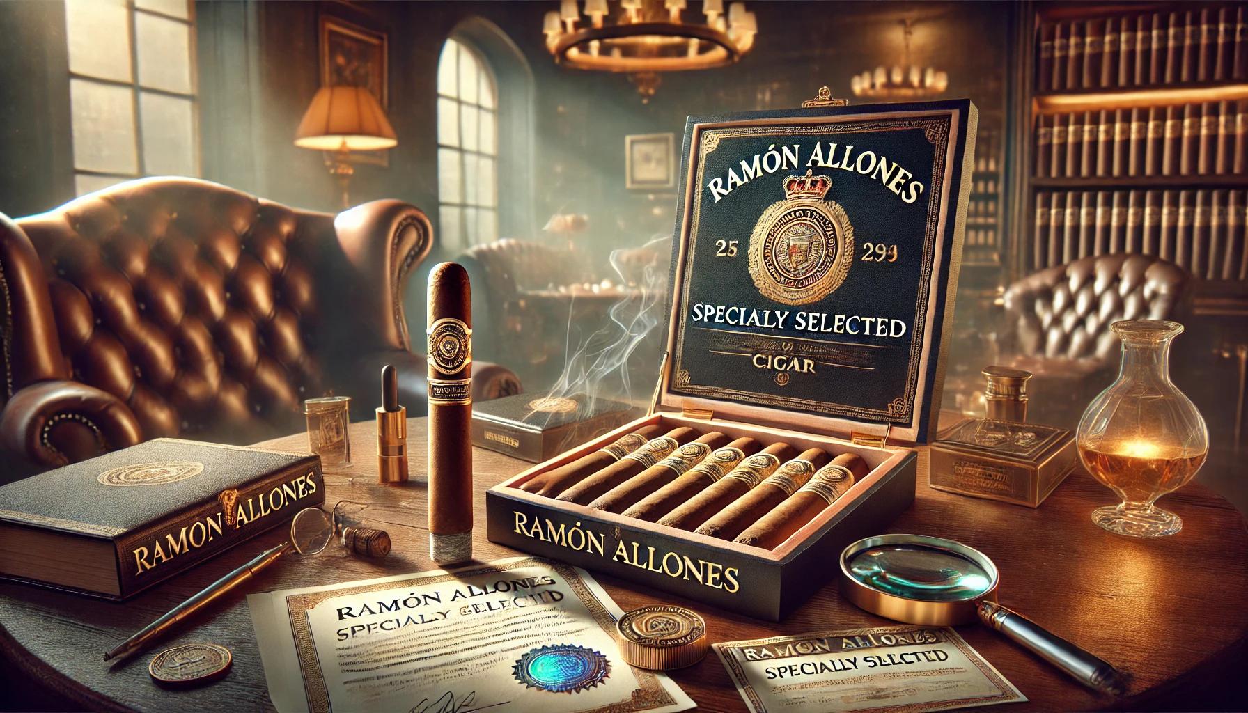 A box of Ramon Allones Specially Selected Cigars