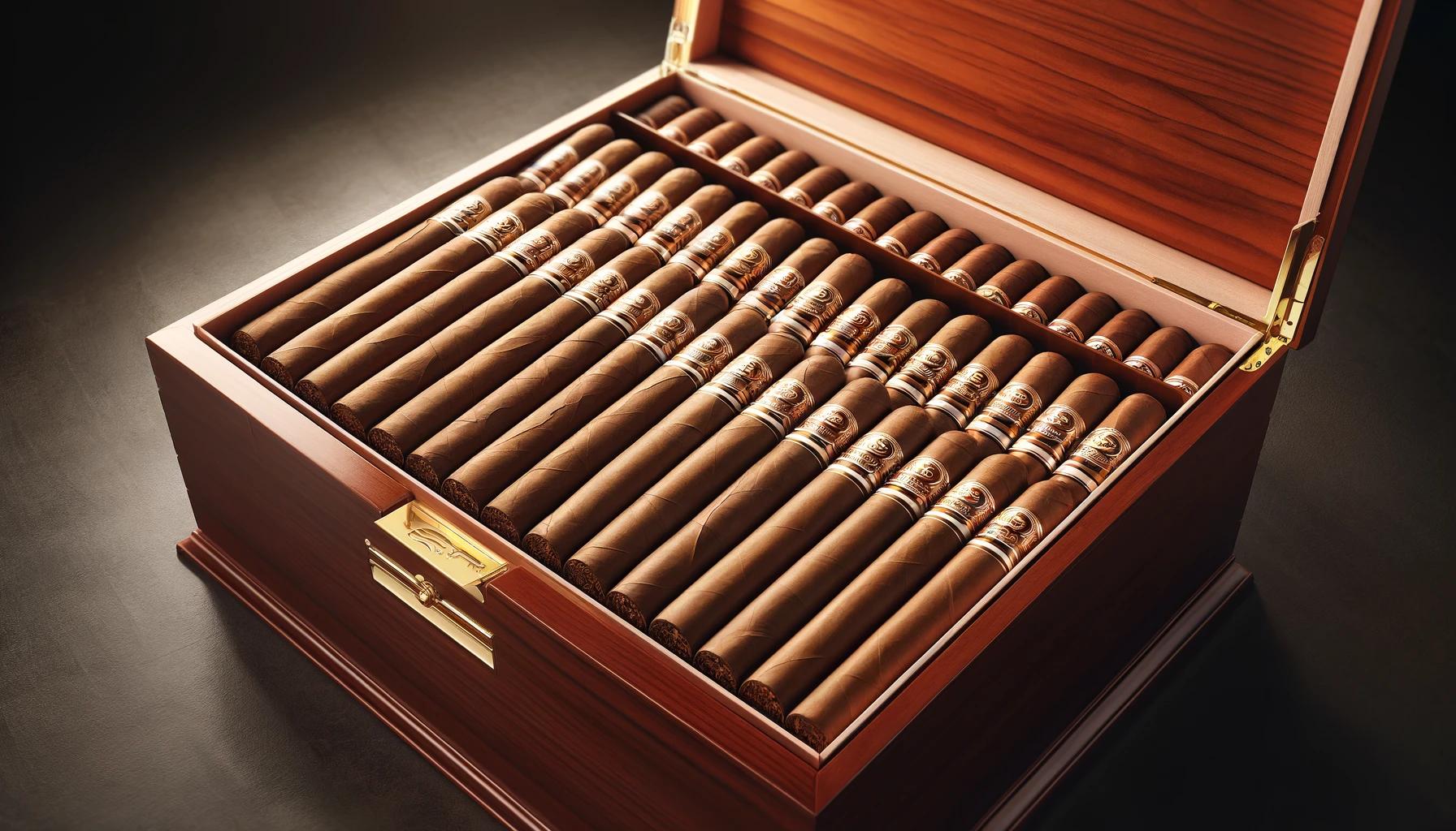 A box of Hoyo de Monterrey Cigars