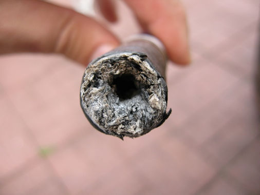 Tunnelling Cigar Ash